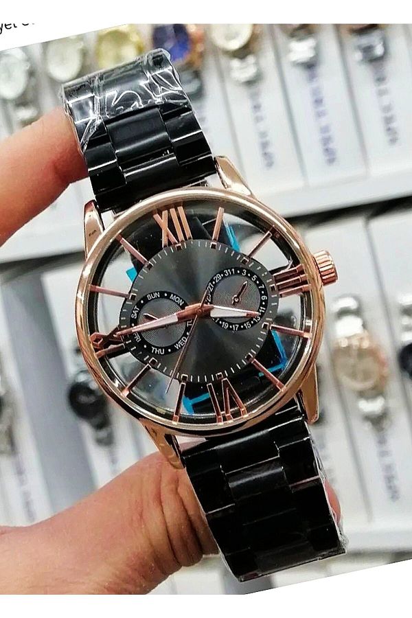 pullmarkt Steel Unisex Wristwatch Transparent Dial Trendyol