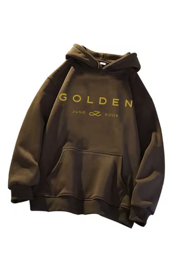 LA GULER-Φούτερ με κουκούλα Jungkook Printed Unisex - Φούτερ από βαμβάκι 3 κλωστών, Sardon 1