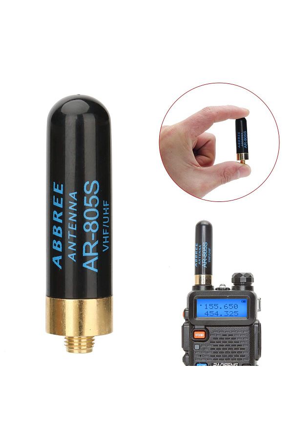 Choice-ABBREE Mini Walkie Talkie Antenna AR-805S SMA- Female Dual Band High Gain Antenna For Baofeng BF-... 1