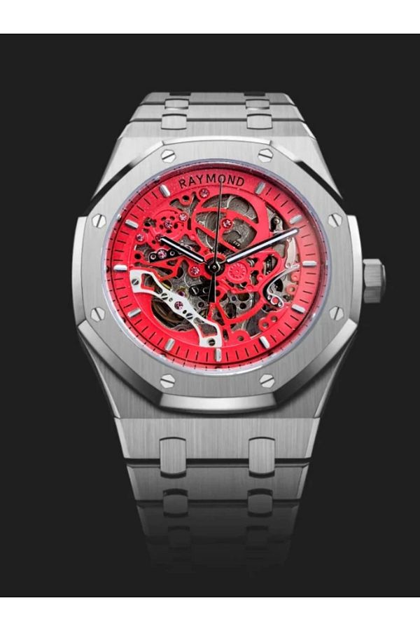 Raymond-Rym-1012-Ss-Red Men's Automatic Wristwatch 1