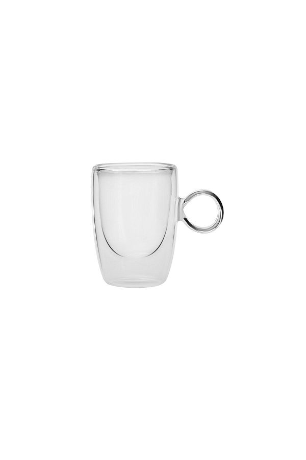 Karaca-Pia 100 ml Coffee Cup - Double Wall and Round Handle 1