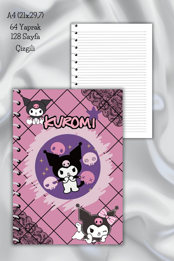 daily notebook-دفتر ملاحظات مدرسي مقاس A4 كورومي - 64 ورقة (21x29,7 سم) 1