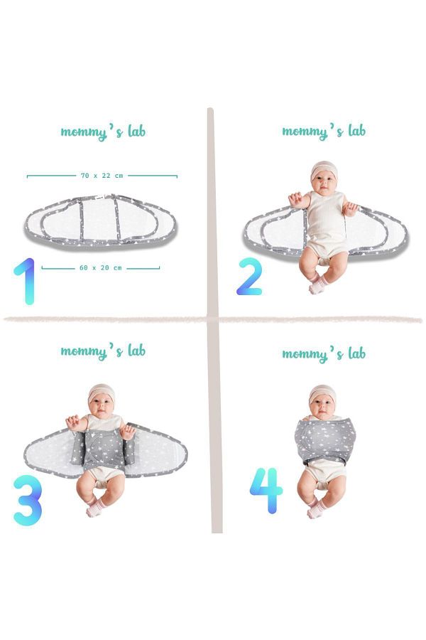 Mommyslab 0 4 Months New Season Patterned Colorful 100 Cotton Velcro Ready Belt Swaddle Swaddle Belt Half Swaddle Trendyol