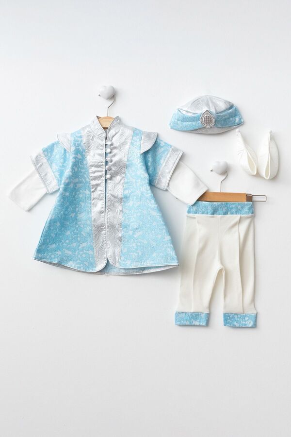 Petite Ponpon Baby Erkek Bebek Mevlütlük Şehzade Sünnetlik Sünnet Kıyafeti Erkek Çocuk