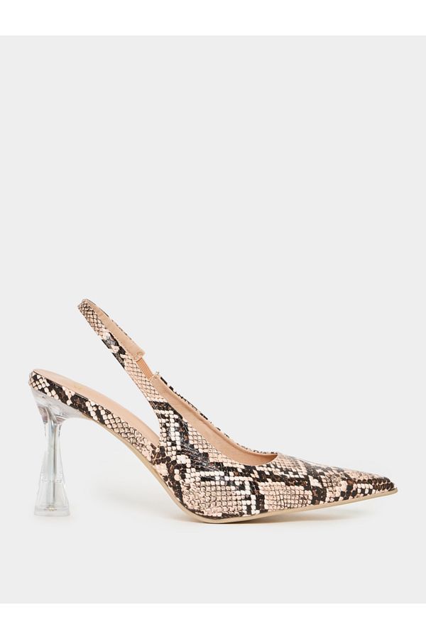 Snakeskin print pumps store