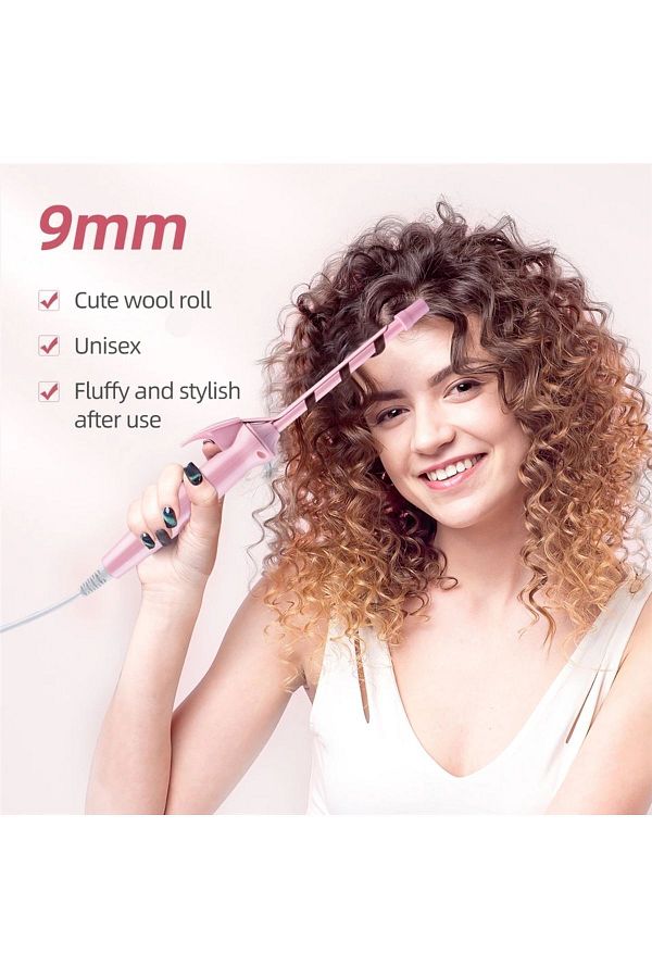 ErginGroup Afro Wave Professional Curly Ceramic Curling Iron Fine Curl and Wand Roller Fast Heating Curler Trendyol
