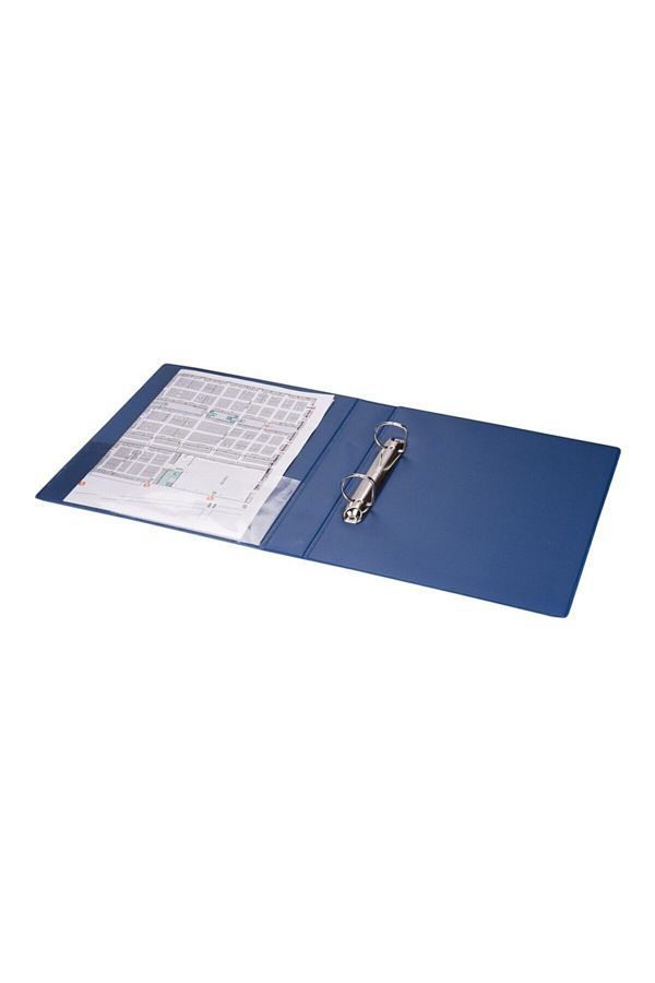 2K-A5 Small Size PVC 2 Ringed Student Office Type Document Presentation Folder with Inner Pocket 19,5x23 Cm (200 Sheets) 1