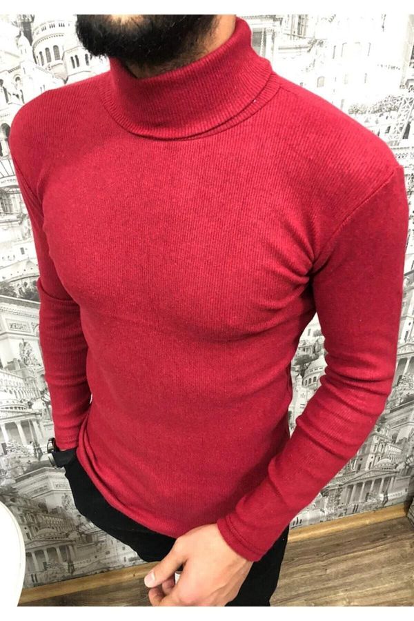 Burgundy turtleneck sweater mens shop
