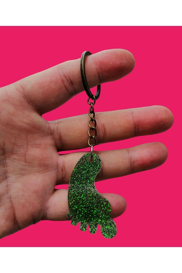 Farah home-Epoxy baby footprint keychain 1