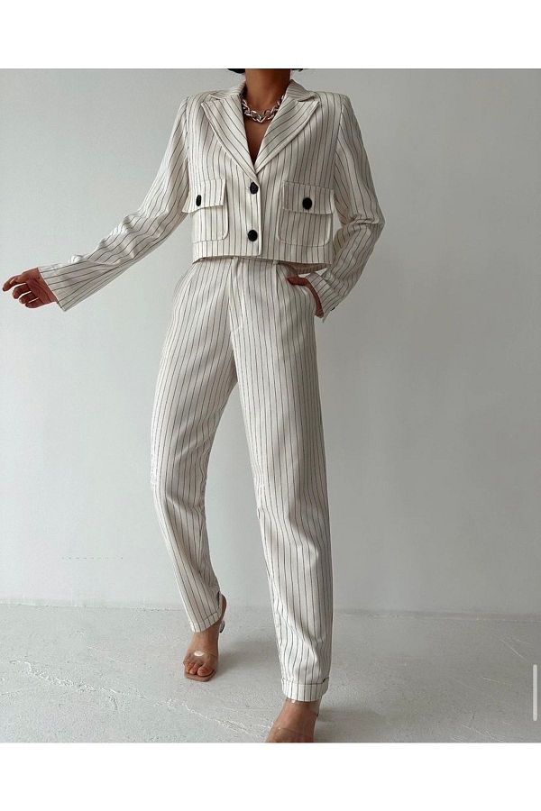 Leos Moda-New Yorker Striped Crop Set 1
