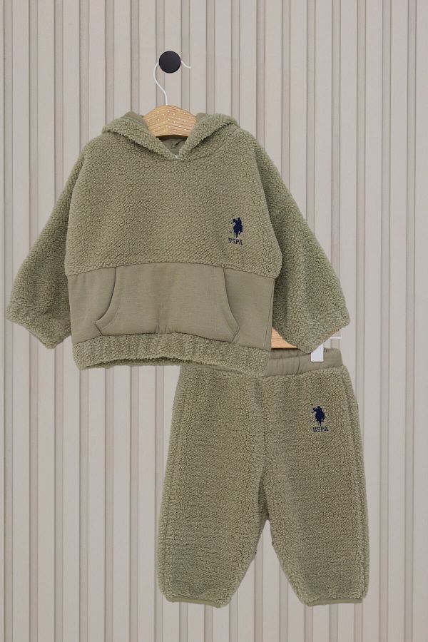 Polo sweatsuit for baby boy best sale