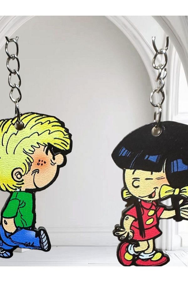 saffan-Cedric and Chen Double Keychain Set 1