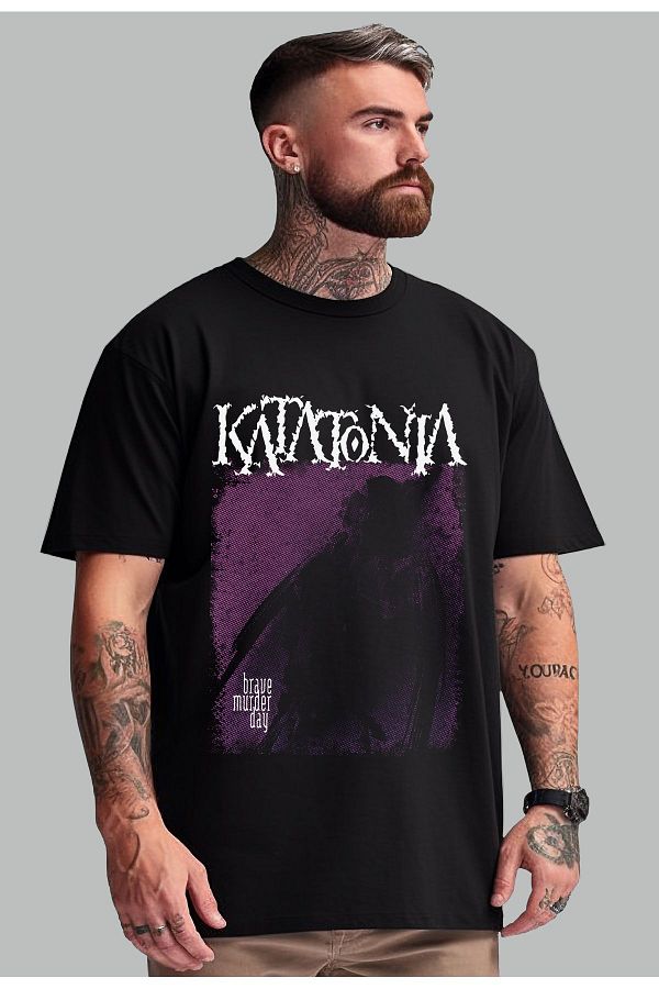 BUTSHIRT Katatonia Brave Murder Day Themed Wide Cut T shirt Trendyol
