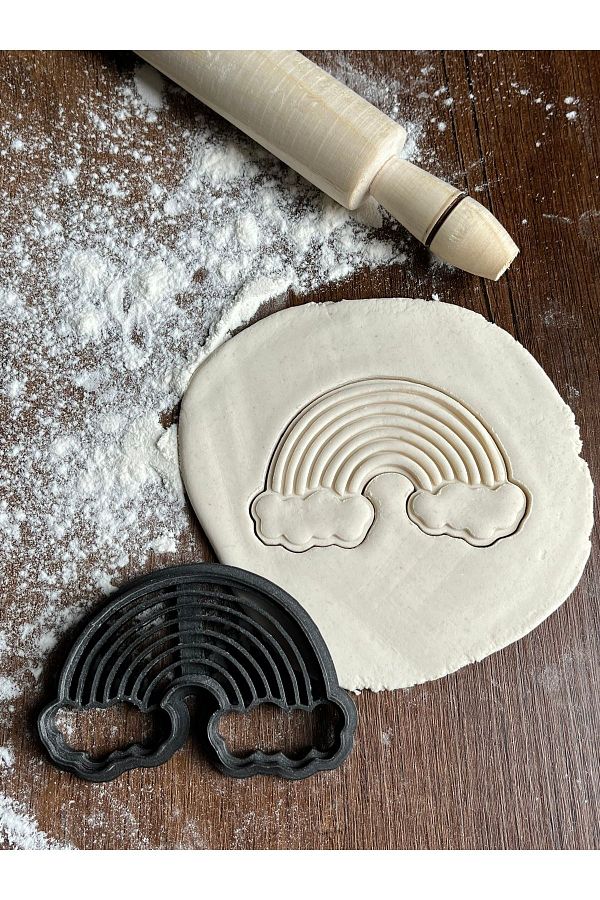 Dummy13-Rainbow and Clouds Rainbow Cookie Mold Cookie Shaper Cookie Cutter 1
