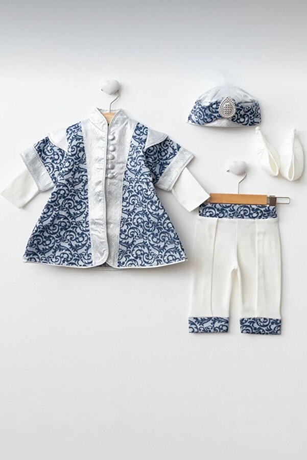 Cherub Baby Erkek Bebek Mevlütlük Şehzade Sünnetlik Sünnet Kıyafeti Erkek Çocuk Hediye Bebek Hediyelik