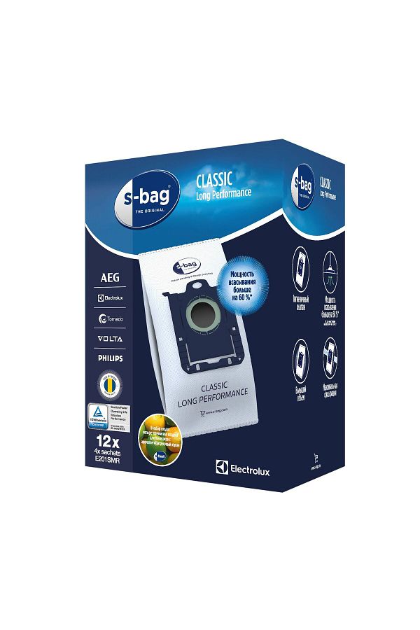 Electrolux E201s S bag Classic 3.5l Capacity Vacuum Cleaner Dust Bag 4 Bags Trendyol