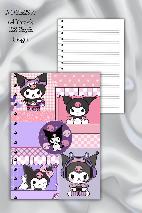 daily notebook-دفتر ملاحظات مدرسي مقاس A4 كورومي - 64 ورقة (21x29,7 سم) 1