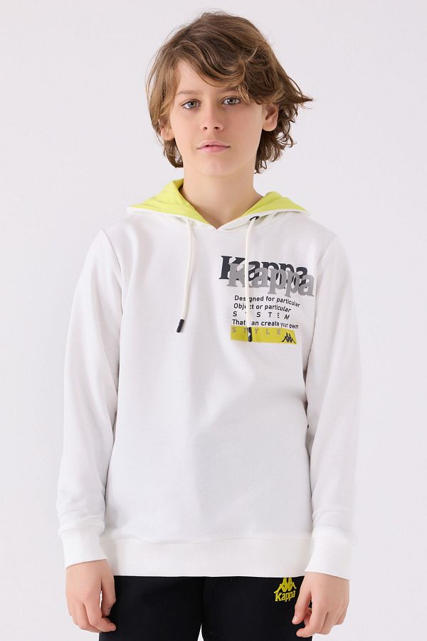 Kappa Boy s White Sweatshirt Trendyol