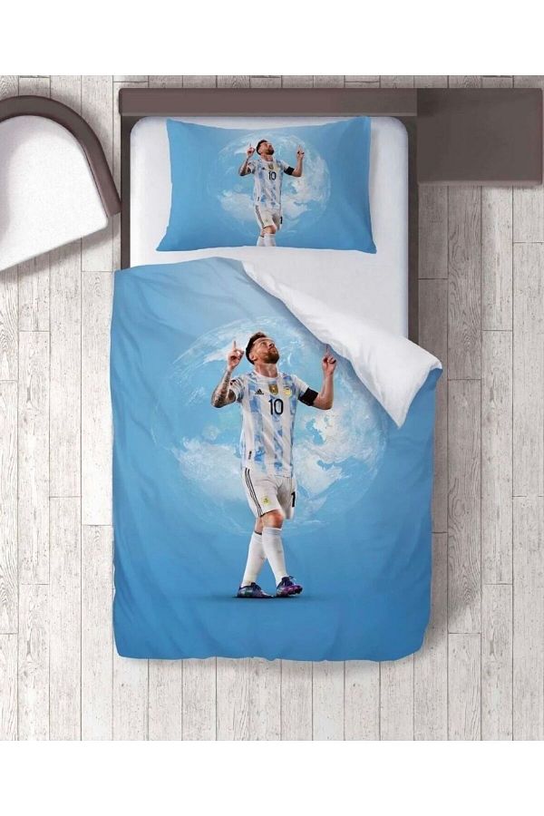 Home-Bed Linen Home Single Messi Pattern 3D Printed Bedding Set 1