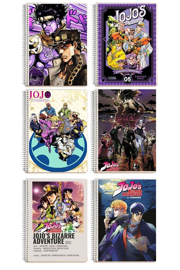 animeandyourworld-Jojo bizarre adventure A4 size 1 notebook with 72 pages (lined or checkered) 1