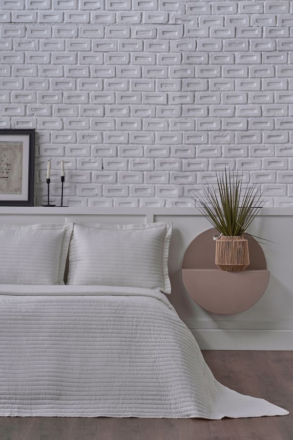 Doqu Home-Ecru Otto Bedspread - Single 1