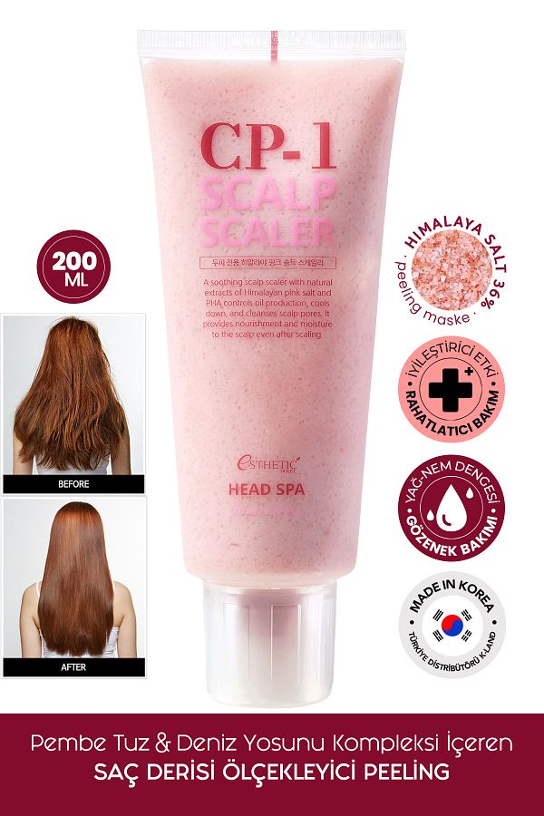 ESTHETIC HOUSE-Cp-1 - 200 Ml Pink Salt Peeling Scalp Scaler Containing Pink Himalayan Salt 1