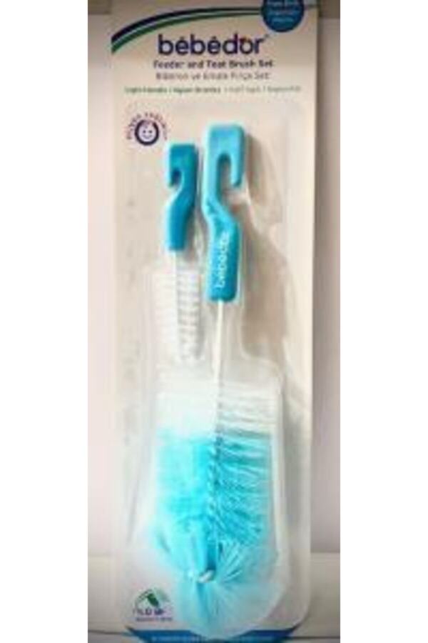 Bebedor Biberon Ve Emzik Temizleme Fırça Seti Mavi