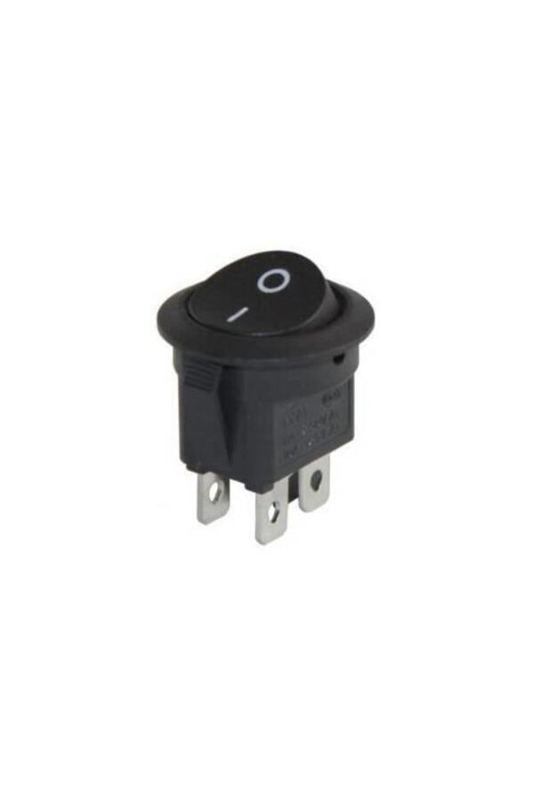 Site Hırdavat-Ic-133-4 Black Round Unilluminated Switch On/off Switch 4p 1