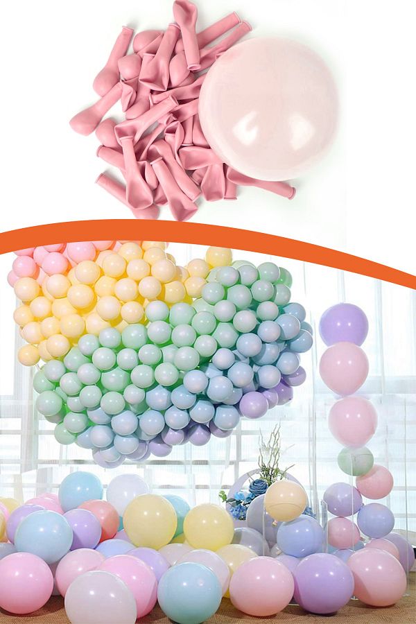 Kazanabil-20 Pack Macaron Soft Color Party Balloon Yavruağzı 1