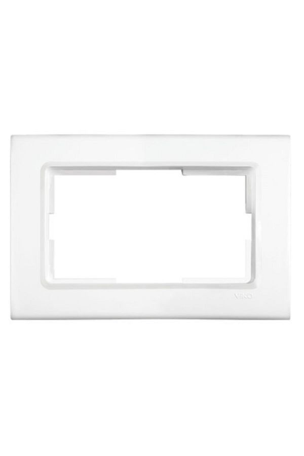 VİKO-White Linnera Double Flush Mounted Socket Frame90480007 1