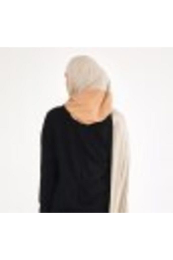 Differenza-Two Color Checkered Tan Shawl and Light Mink 1