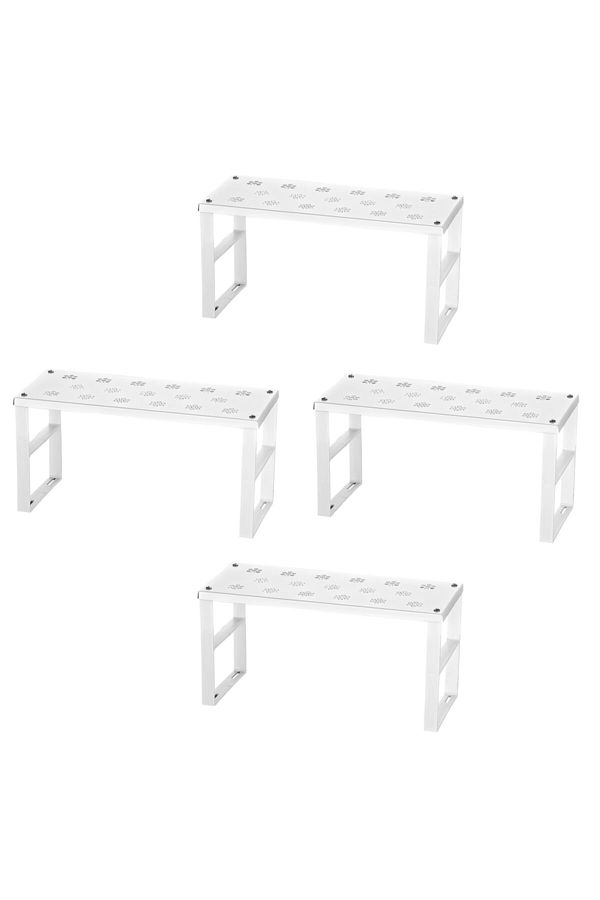 ORGANİZERS-Rafturi metalice mici de 4 - Organizator în dulap, rafturi pentru farfurii și suport pentru pahare 1