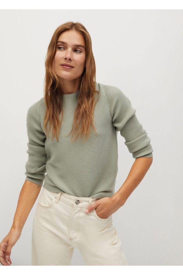MANGO Women s Pastel Green Sweater Trendyol
