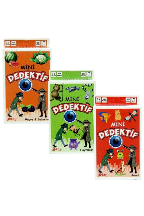 Genel Markalar Mini Dedektif Kart Oyunu - Turuncu - Meyve Ve Sebzeler