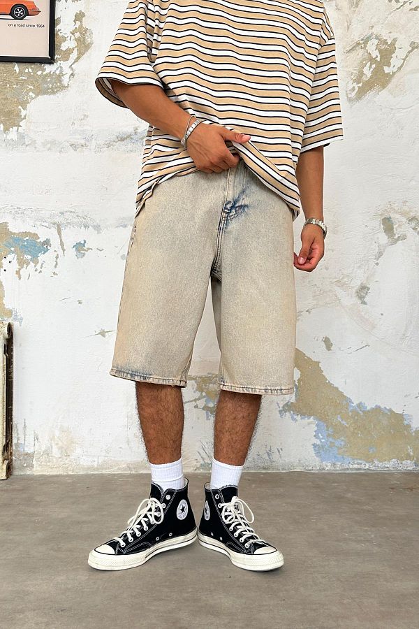 Flaw Wear 90s Vintage Wash Baggy Shorts Trendyol