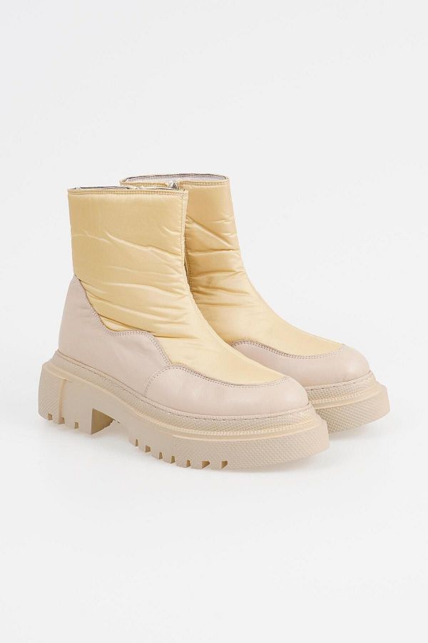 CZ London Genuine Leather Women s Laceless Zippered Snow Boots