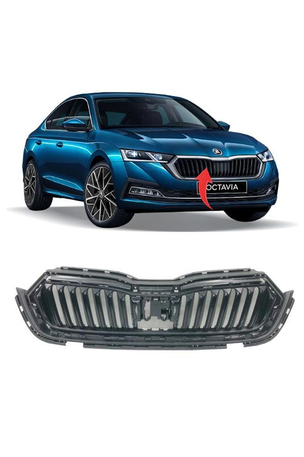 Atalay-Skoda Octavia After 2021 - Front Shutter Without Chrome 5e3853653 1