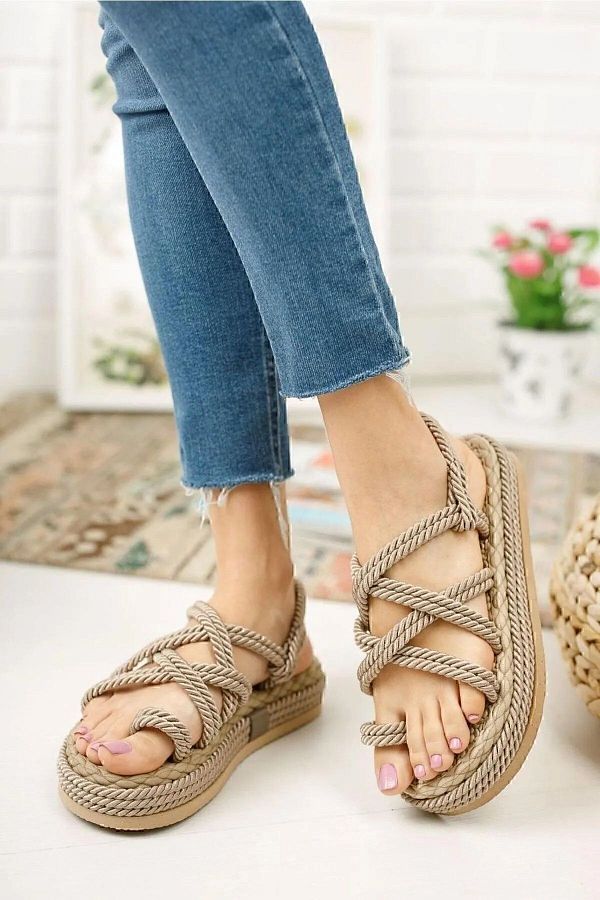 Rope sole sandals best sale