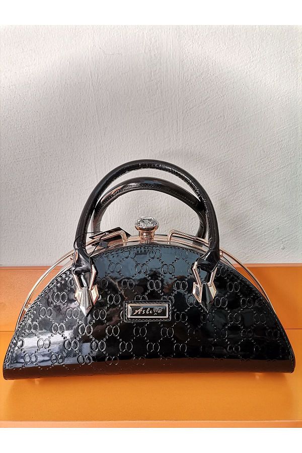 Black patent leather evening bag new arrivals