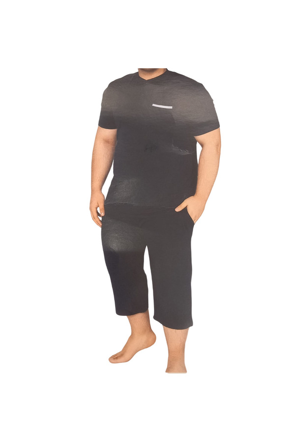 hefox-Men's Modal Oversize Short Sleeve Capri Set - Confeo 1