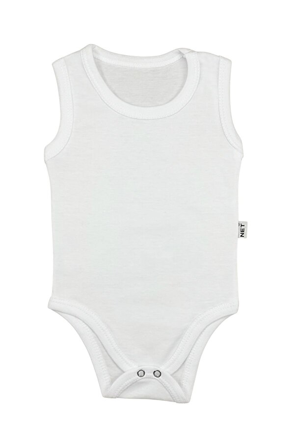 Netmodatasarım Body Zıbın 5' Li Büyük Beden Beyaz Zıbın %100 Pamuklu 1-5 Yaş Büyük Zıbın