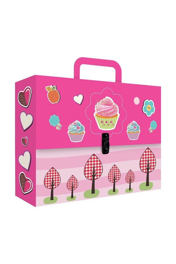 Noki-Noki Patterned - Box Folder with Handle 1