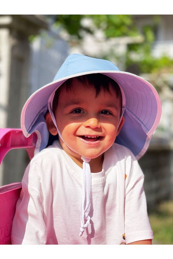 Baby sun hat with neck protection new arrivals