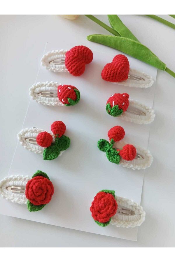 Kadın Girişimciler Atölyesi-Kırmızılım Handmade Buckle Set - 8 Snaps 1