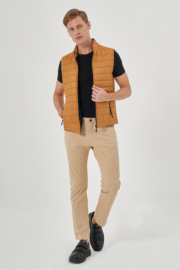 BAGGI Men s Slim Fit Puffer Vest Trendyol