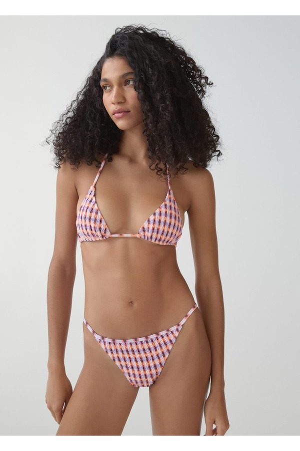 MANGO Woman-Gemustertes Bikinioberteil 1