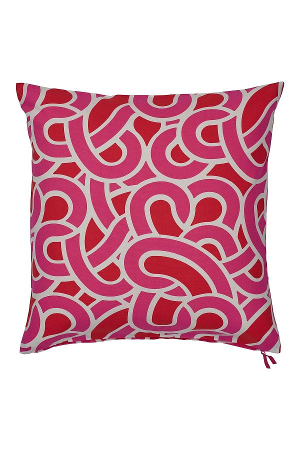 IKEA-Bright Pink and Red Sötrönn 50x50 Cm Throw Pillow Cover 1