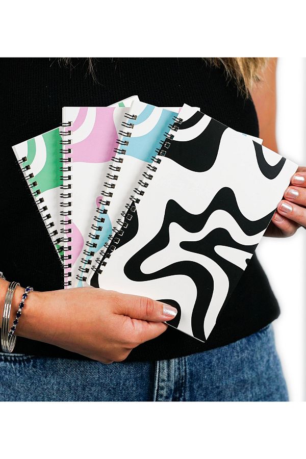 Nice Notes-4-piece Lined Series - 13x19.5 Cm Lined, Spiraled 50 Sheets Notebook Set 1