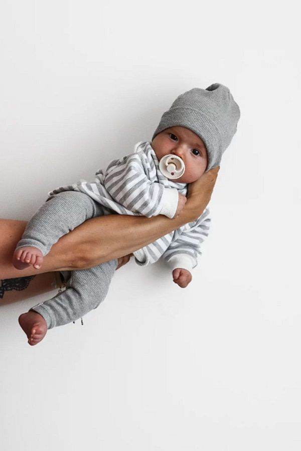Baby Cais Collection Ribbed Organic Cotton Baby Tights Organic Natural Cotton Tights Trendyol