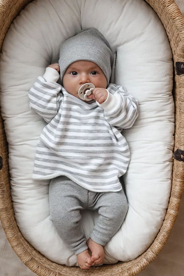 Baby Cais Collection Ribbed Organic Cotton Baby Tights Organic Natural Cotton Tights Trendyol